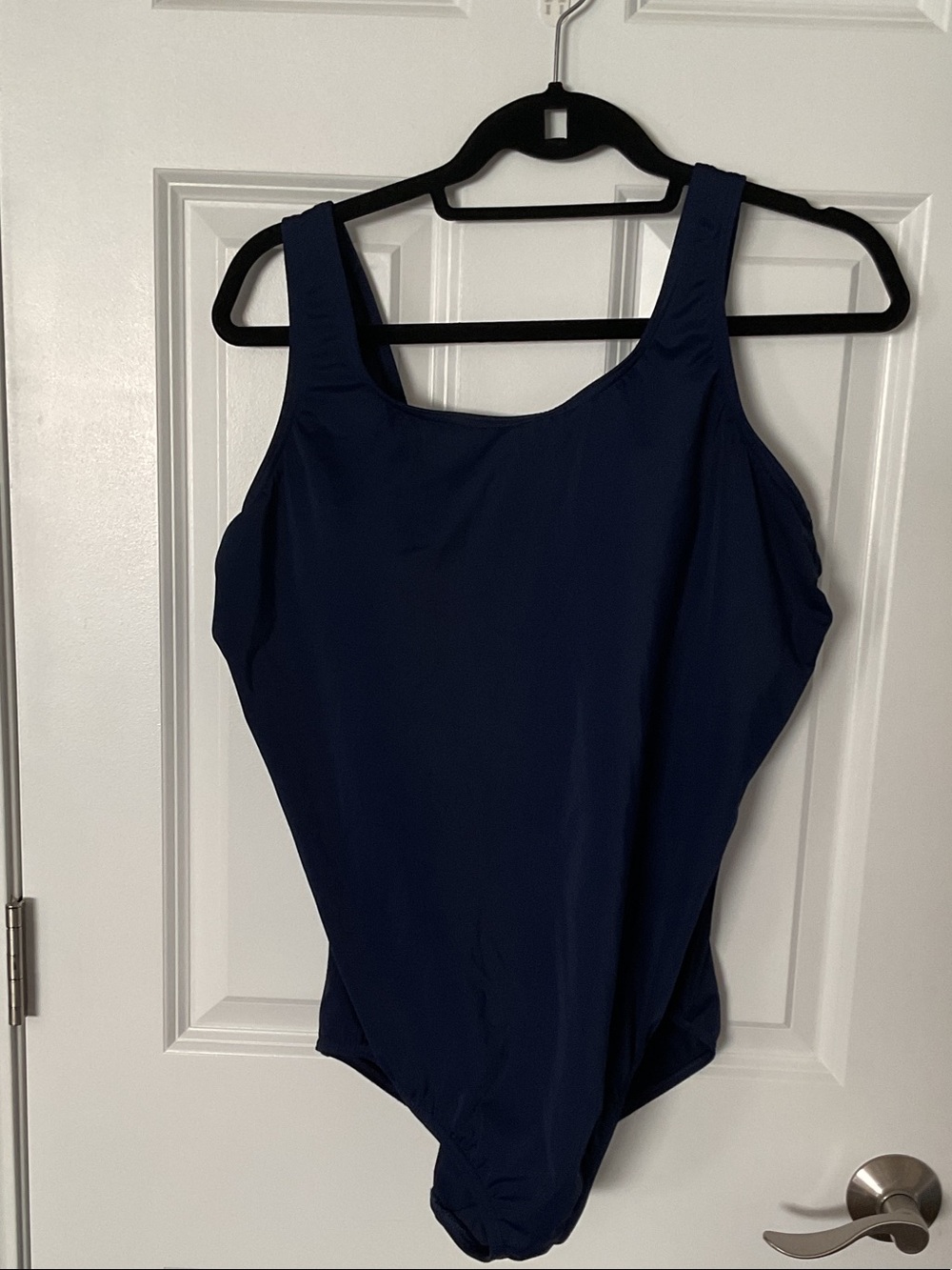 Lands' End Navy Blue One-Piece Swimsuit